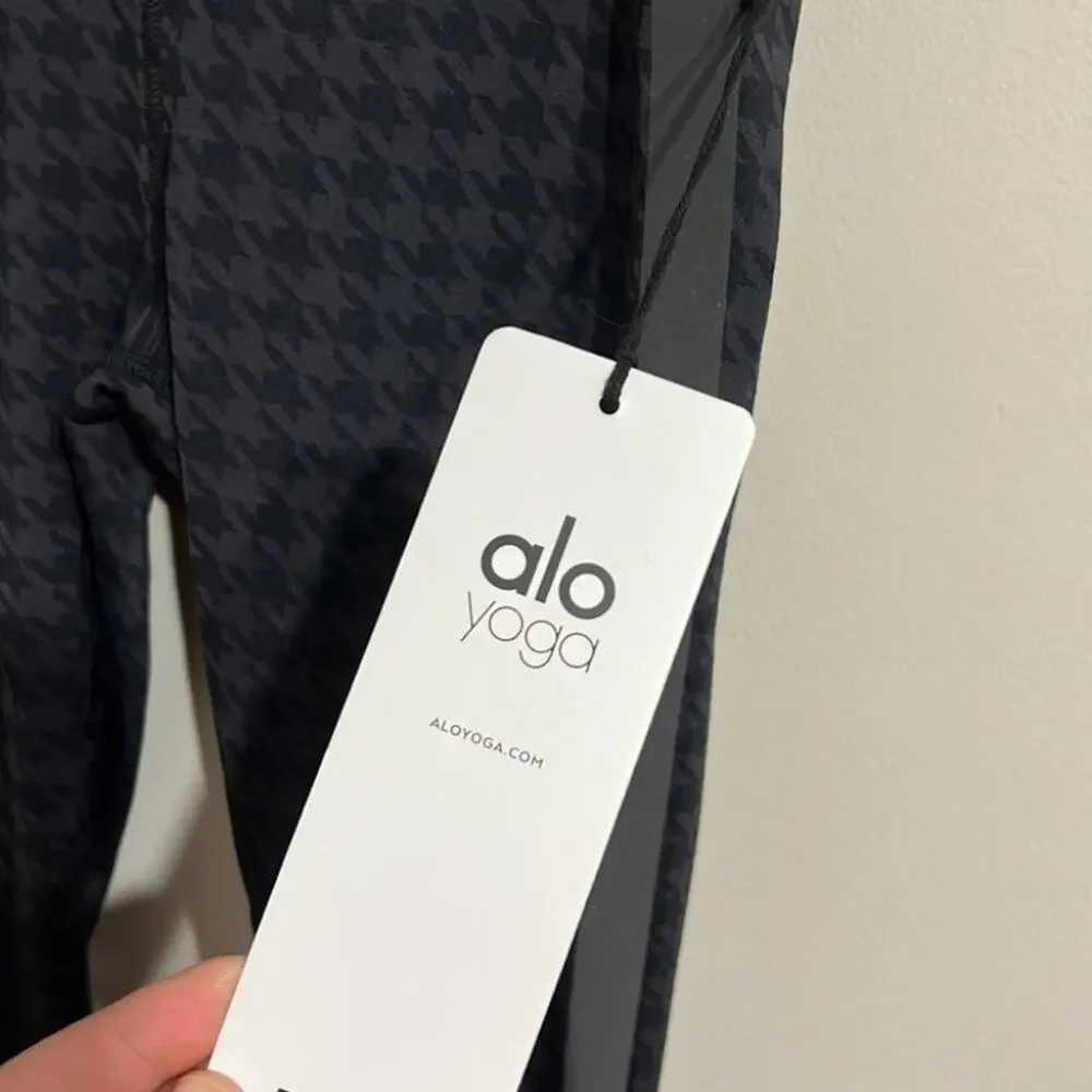 ALO Yoga High Waist Leggings- Jacquard Houndstooth Size XS Extra Small